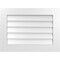 Ekena Millwork Vertical Surface Mount PVC Gable Vent: Non-Functional, w/ 3-1/2"W x 1"P Standard Frame, 30"W x 22"H GVPVE30X2201SN - alternate 1